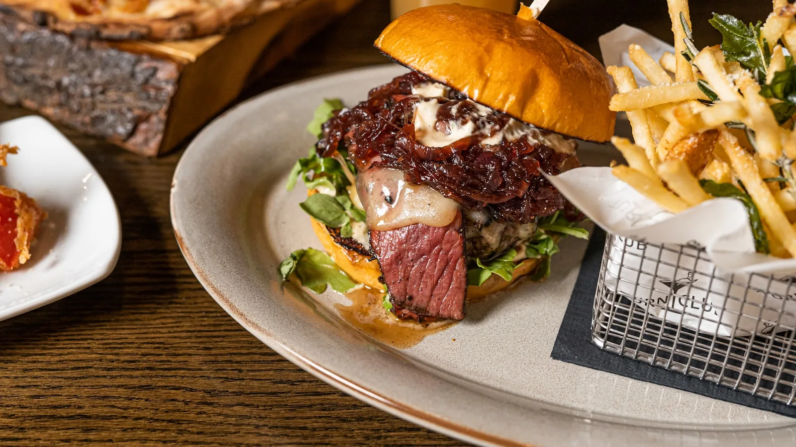 The Classic — a closed cheeseburger